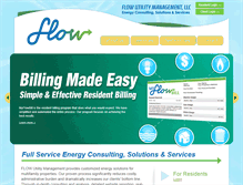 Tablet Screenshot of flowutilitymanagement.com